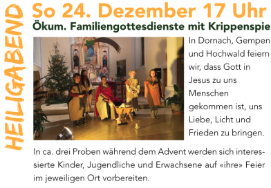 Unsere Weihnachtsgottesdienste